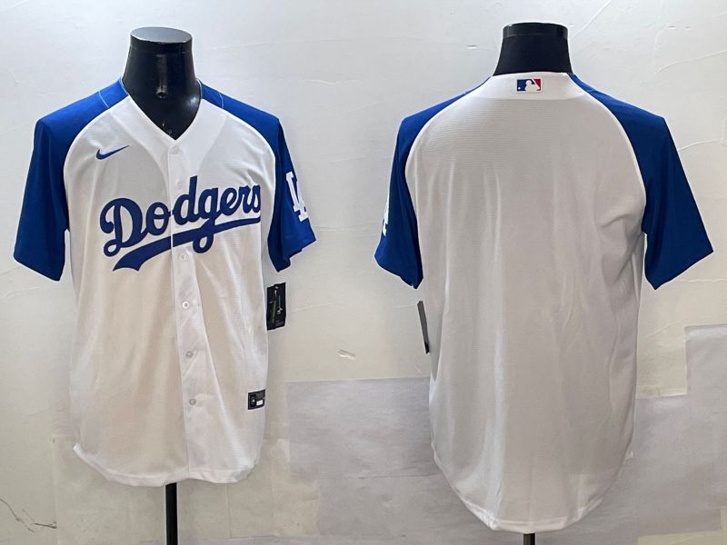 Men Los Angeles Dodgers Blank White blue Game 2025 Nike MLB Jersey style 1->los angeles dodgers->MLB Jersey